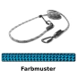 Preview: EASYLONG Hundeleine TWIST - M - 2,5m - hellblau mit schwarzen Punkten